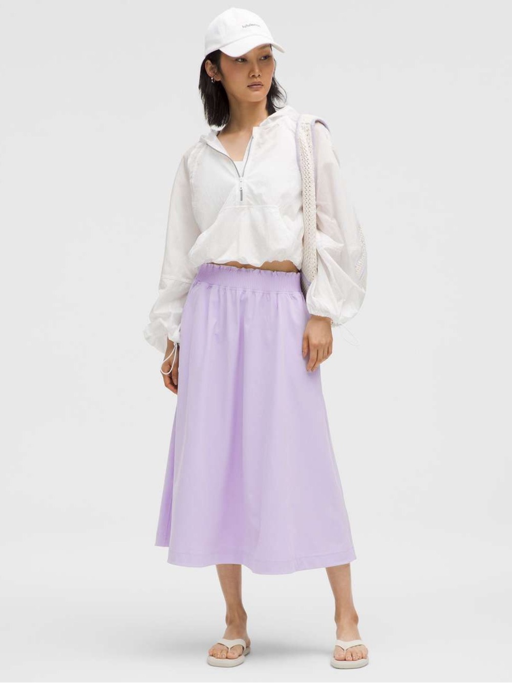 Lululemon Stretch Woven Ruffle-Waist Midi Skirt
Lavender Frost